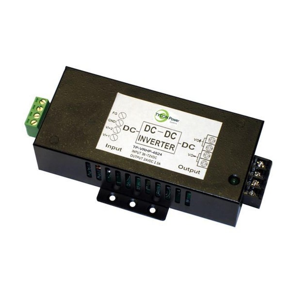 Maxpower DC to DC Converter, 36-72V DC to 24V DC, 70VA, 0 Hz, DIN Rail, Metal MA2674129 - main